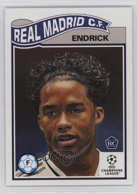 2024 Topps UEFA Club Competitions Living Set /9053 Endrick #715 Rookie RC 13ql