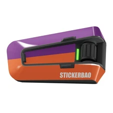 For Cardo Packtalk Edge Device Protection Decal Sticker 1pc TT005 Purple Orange
