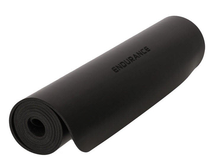 Endurance Rubber Yoga Mat Fitness Yogamatte Schwarz 12390₽