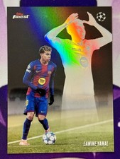 2025-26 Topps Finest UEFA Club Competitions Lamine Yamal SSP Shadow Play