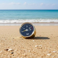 0-350 Bar Pressure Gauge Easy to Read Dive Gear Long-Lasting for Divers