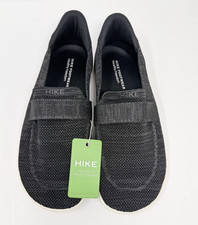 Hike Footwear Valenza Slip-On Sneaker Knit Mesh Black White Sole Womens Size 9.5