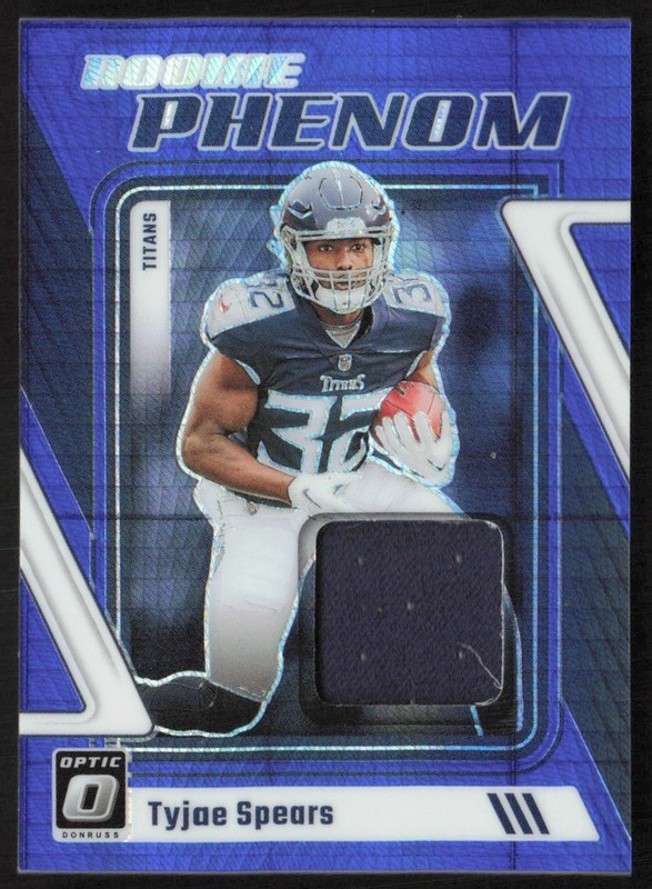 2023 Donruss Optic Rookie Phenom Blue Hyper Tyjae Spears Rookie #RP-TSP TS7