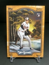 2025 Topps x Bob Ross Joy Of Baseball CADE POVICH ROOKIE RC INDIAN YELLOW /25