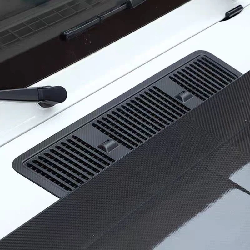 Carbon Fiber Hood Air Intake Grille Vent Cover For Mercedes Benz W463 G63 G550 Foto 4 de 4