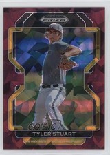 2022 Panini Prizm Draft Picks Burgundy Cracked Ice 20/23 Tyler Stuart 4pn