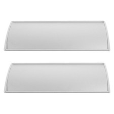 2pcs Curved Name Plate Holder for Doors - 9.7'' X 4.5'' Wall Mount Office
