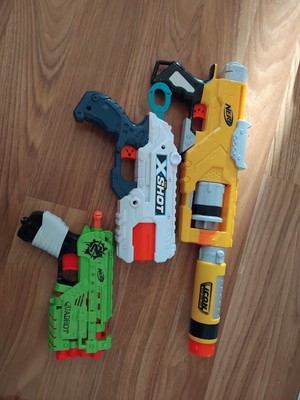 Nurf Gun Konvolut - Quadrot, Zuru X Shot, Icon Serie, 3 Waffen