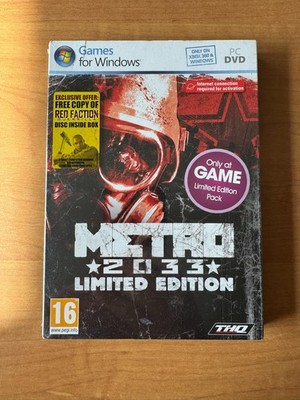 Metro 2033 SPIEL EXKLUSIV Limited Edition Pack PC Spiel - Brandneu Sealed RAR