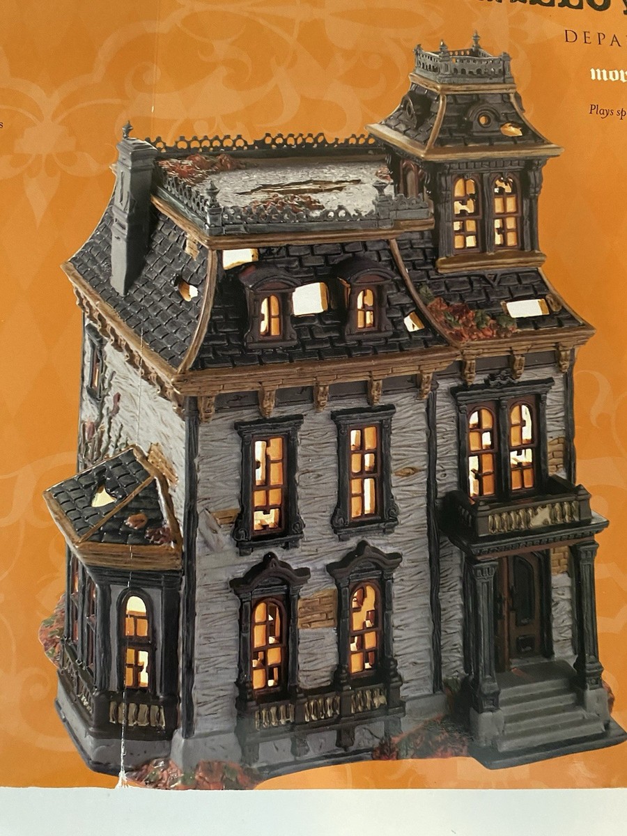 Dept 56 Mordecai Mansion Snow Village Halloween 4025337 RARE 2012