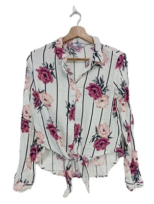 HAILYS Blouse-chemisier Dames Blouse T EU 36 blanc-rose style décontracté - Photo 1/4