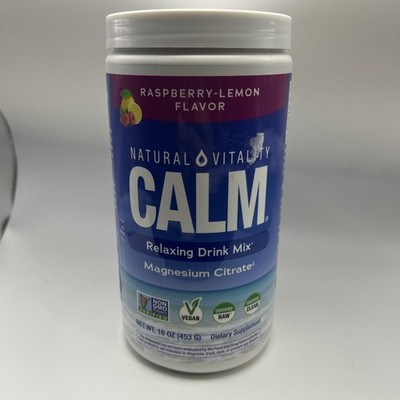 Natural Vitality Calm Anti Stress Drink, Mix Raspberry Lemon - 16oz Exp 5/2028