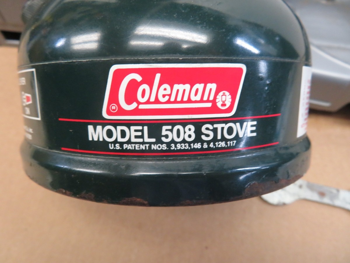 コールマン　Coleman 508Astove Coleman 508 Single Burner Camping Stove w/ Hard Case Made in