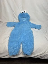 pottery barn Baby cookie monster costume 0-6 Months Blue In EXCELLENT CONDITION!