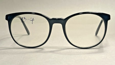 Vintage Polo Ralph Lauren FLEX 25 Black Round Oval Scholarly Glasses Frames