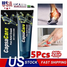 5Pcs USA CapsaCare Neuropathy Massage Cream  Soothing Nerve Pain Relief 100g Nwe