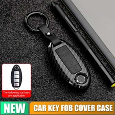 Carbon Fiber Keyless Remote Shell Cover Holder Key Fob Case For Nissan4qubofbkax