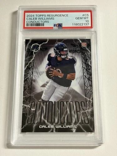 2024 Topps Resurgence Conductors Caleb Williams #C-5 PSA 10 GEM MT Rookie RC