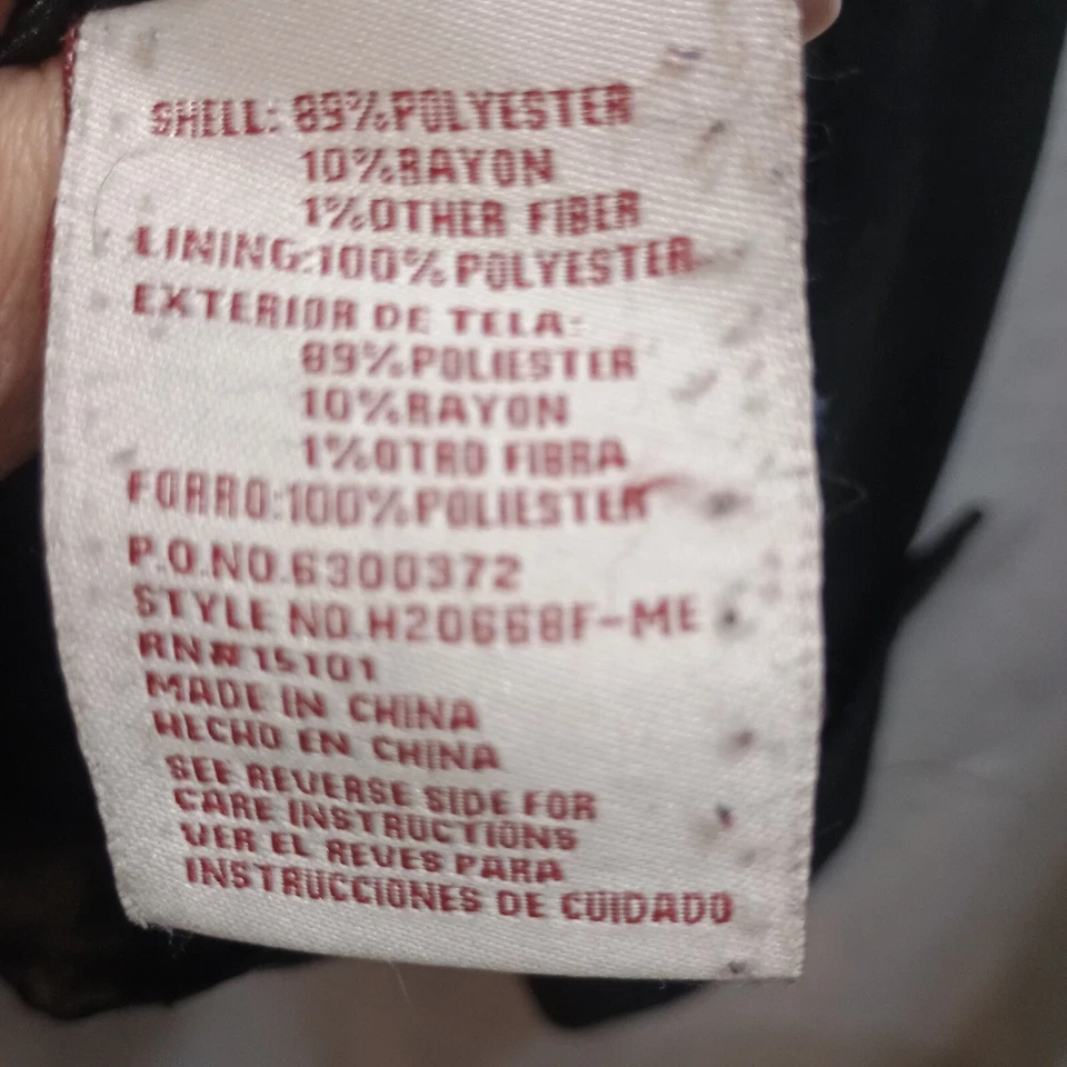 Hydraulic Womens Black Pea Coat Lg Mid Length Button Up Thick Keep Warm In Style - Image 4 of 4