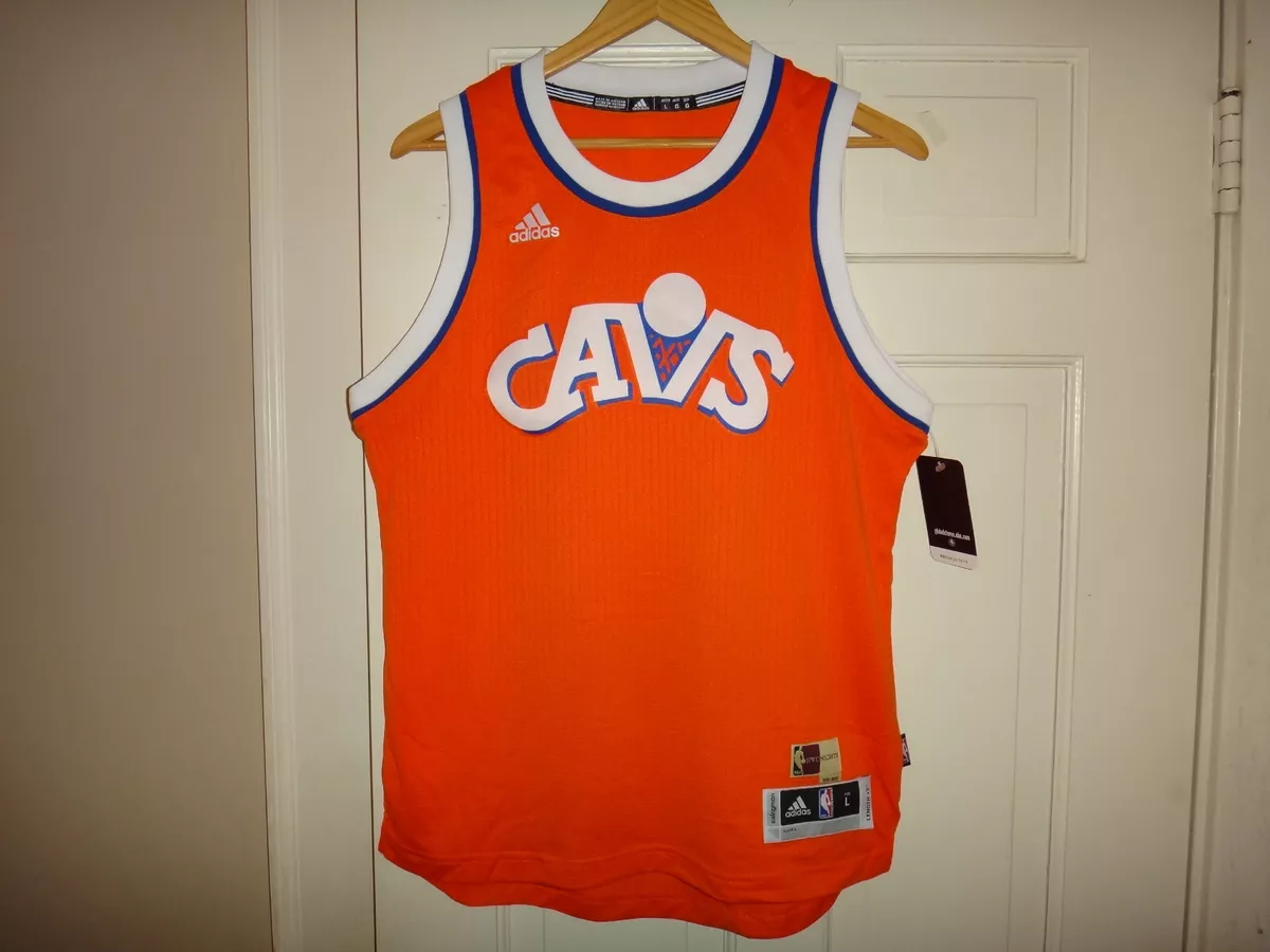 Cavaliers 2 Kyrie Irving Orange Hardwood Classics Swingman Jersey