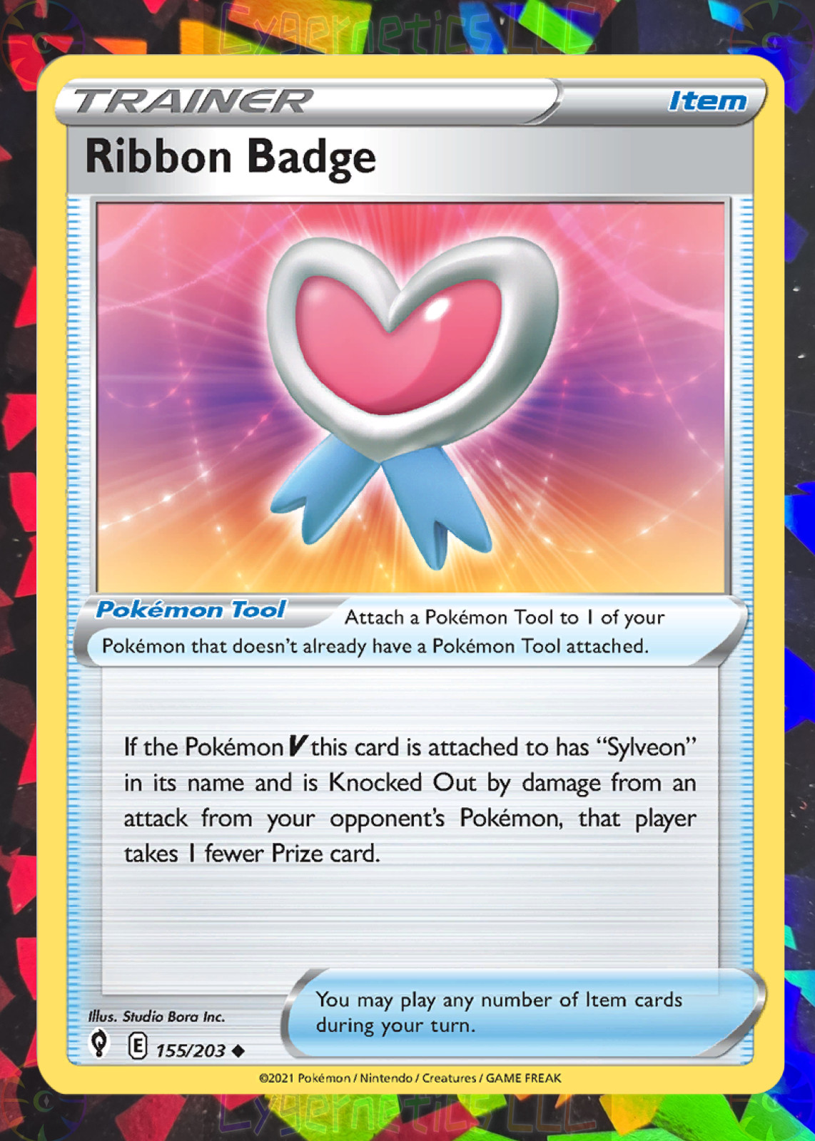 Ribbon Badge 155/203 (Build Your Deck or Playset) Evolving Skies NM