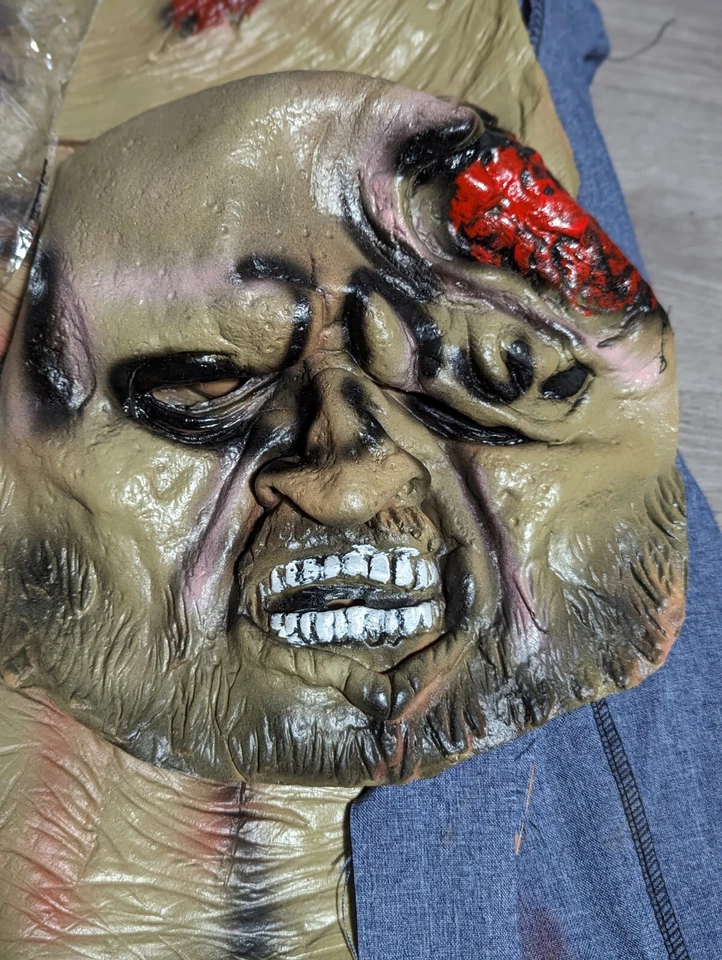 Rubies Adult Walking Dead Decomposed Zombie Halloween Costume Shirt w/Chest Prop - Image 2 of 4