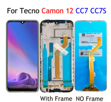 6.52" For Tecno Camon 12 CC7 LCD Display Touch Screen Digitizer Assembly Black