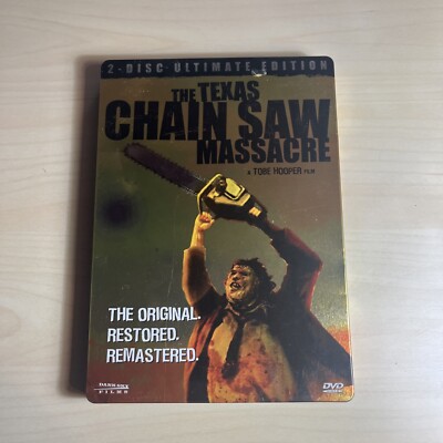 The Texas Chainsaw Massacre DVD Horror Movie 2-Disc Ultimate Edition Steelbook