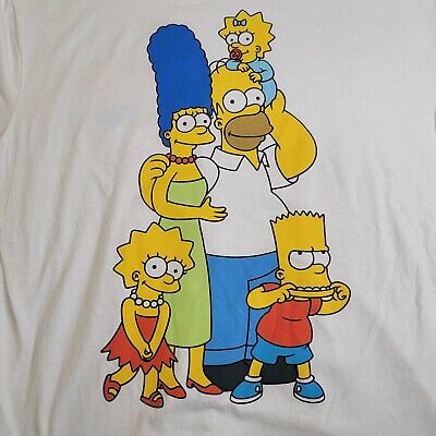 The Simpsons Bart Homer Marge Lisa Maggie Simpson White T The Simpsons Bart Homer Marge Lisa Maggie Simpson White T