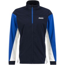Chaqueta SWIX Cross XC PARA HOMBRE GRANDE Azul Marino Oscuro/Azul Olímpico Técnico Nórdico Jkt