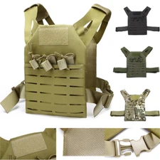 Tactical Molle Carrier Vest Outdoor CS Game Paintball Protective Waistcoat Kids