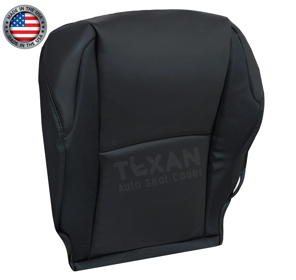 Driver Bottom Seat Cover Black Perforated Leather Fits 2010-2013 Toyota 4Runner - Image 3 of 4