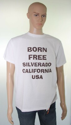 T-Shirt weiß Born free Größe L