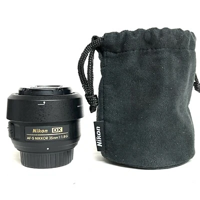 Nikon Nikkor AF-S DX 35mm F/1,8G Objektiv - Schwarz TOP Zustand - Bild 1 von 4