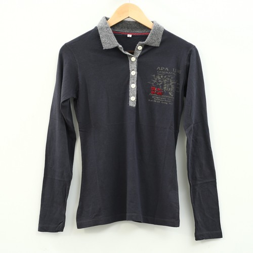 Napapijri, Napapijri Embroidered Polo T-Shirt Blouse Top Collared Cotton Printed S 256794