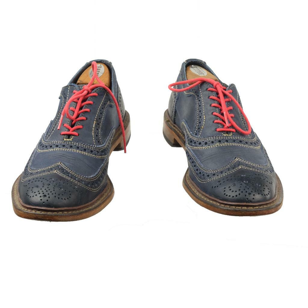 ALLEN EDMONDS NEUMOK Dress Shoes Sz. 9.5 D Navy Wingtip  display picture 1
