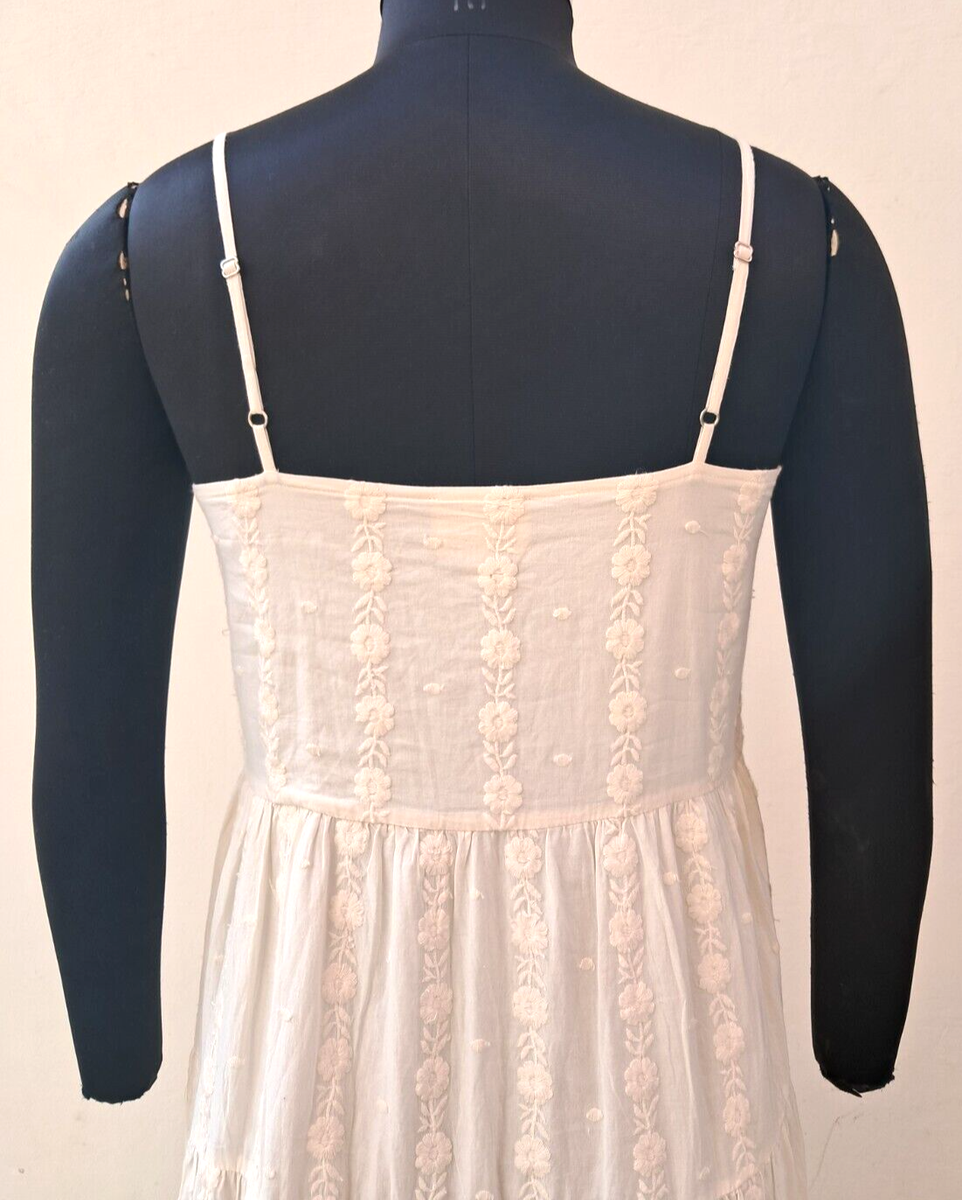 sachin and babi light blue dress Sezane Erna Dress Ecru Blue