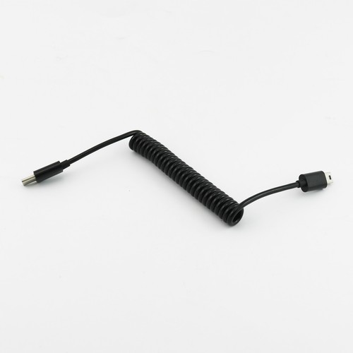 1pc USB 3.1 Type C Male To Mini 5 Pin Male Spiral Coiled Data Sync Charger Cable - Picture 5 of 7