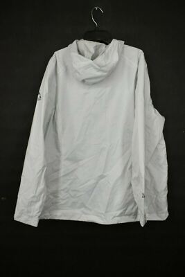 greenclothng heavyjacket iris Ｌ Gerry Women White High Neck Hooded Iris Stretch Hard Shell Jacket