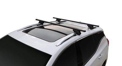 BRIGHTLINES 54'' All Black Universal Crossbars Compatible with Raised Side Rails