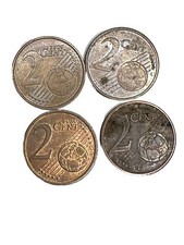 EUROS 2 Cents 4 Coins-Italy-Spain-Portugal-2004-2017-2013-2002