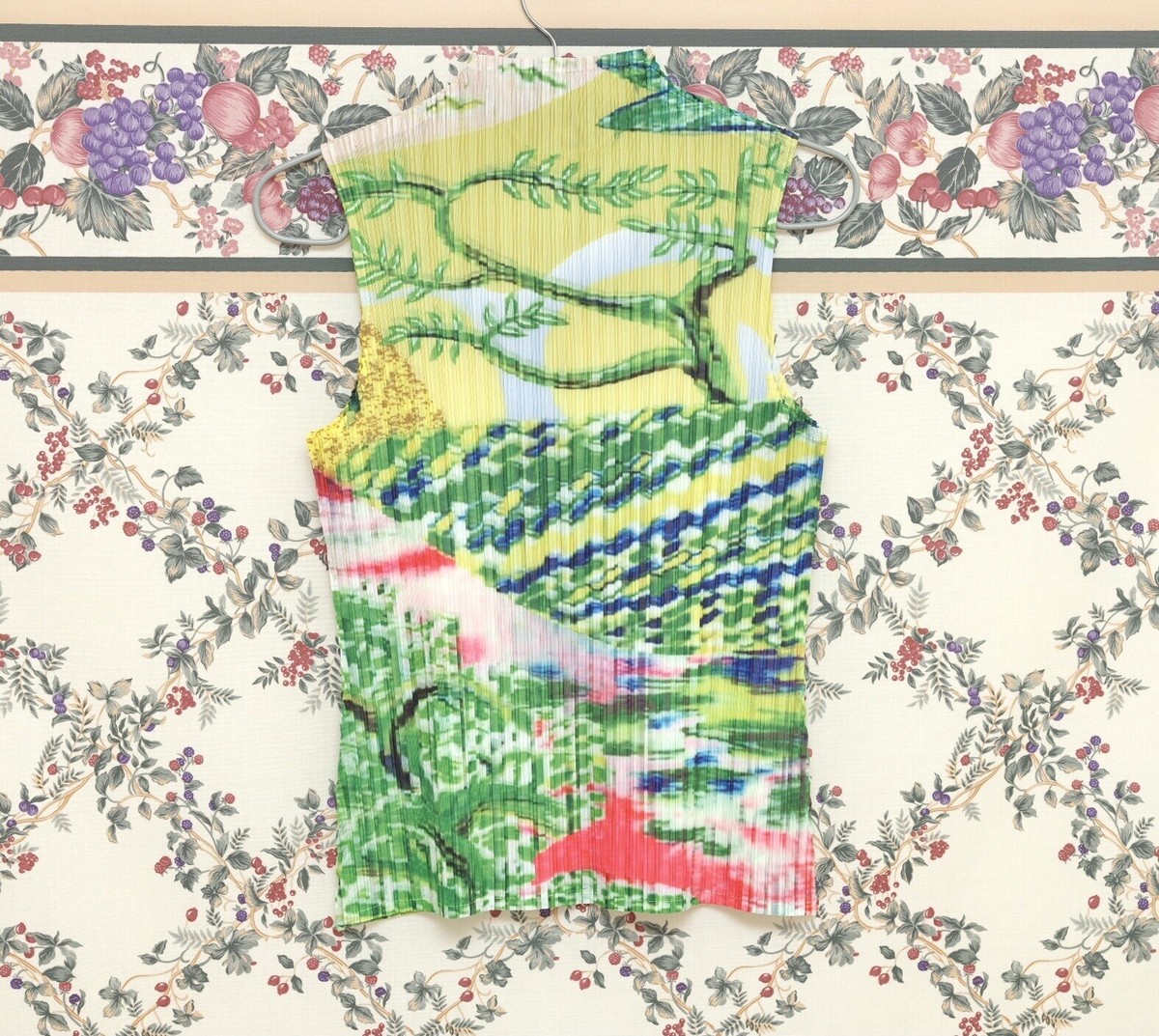 Issey Miyake Pleats Please INSPIRED Green Floral Sakura Issey Miyake Pleats Please INSPIRED Green Floral Sakura