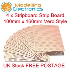 4 x  New Stripboard Strip Board 100mm x 160mm Vero Style