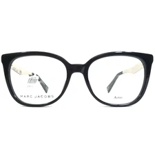 Marc Jacobs Eyeglasses Frames MARC 207 807 Black Silver Square 51-17-140