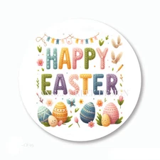 Happy Easter Party Favors Scrapbook Stickers Easter Celebration Envelope Seals