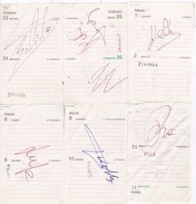 Raccolta Autografi Calciatori Lazio 1983-84 - DA COLLEZIONE A