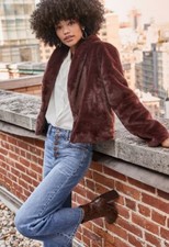Faux Fur Coat Brown Chocolate Uk M Bloggers