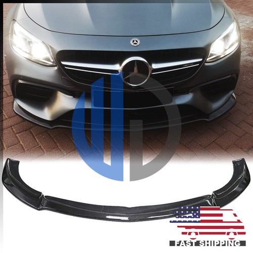 For 2018 2019 2020 Mercedes W213 S213 E63 Sport MA Style Carbon Fiber Front Lip - Foto 1 di 6