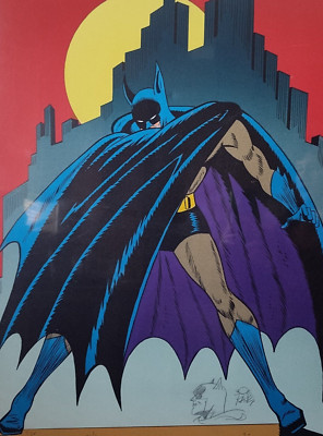 BATMAN BOB KANE SIGNED LITHOGRAPH ORIGINAL SKETCH CIRCLE GALLERY
