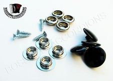 Accordion Snaps Black Standard 10.2 mm SET of 4 Imported from Italy
